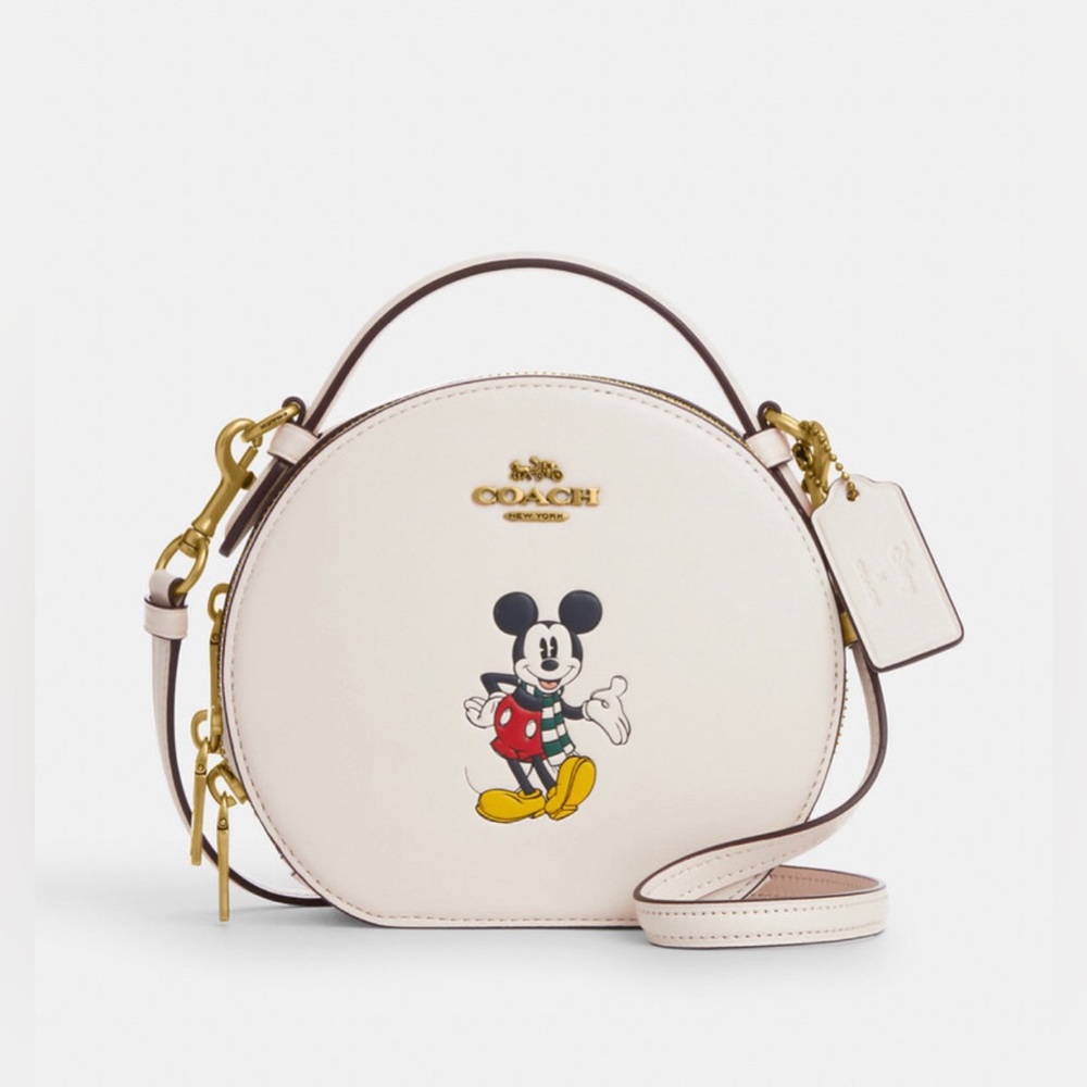 NWT Coach Outlet Disney X Coach Canteen Crossbody With Mickey Mouse